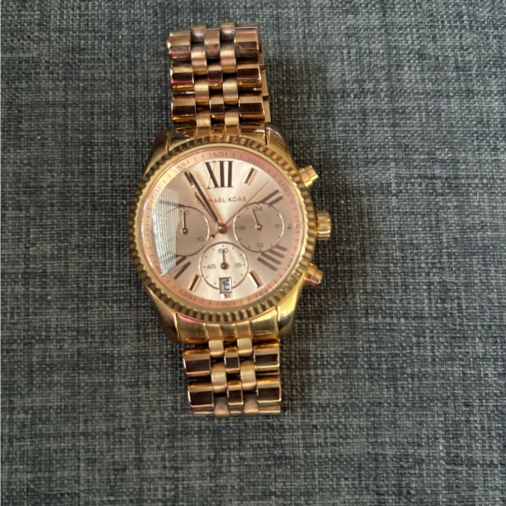 Michael Kors Rose Gold Chronograph Bracelet Watch